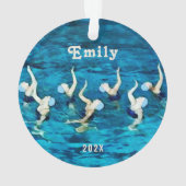 Synchronschwimmen 2025 ornament (Rückseite)