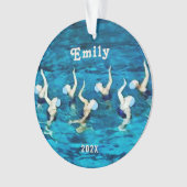 Synchronschwimmen 2025 ornament (Vorderseite)