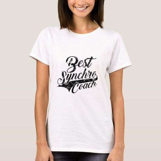 Synchronschwimmen Bester Synchro-Bus T-Shirt (Vorderseite)