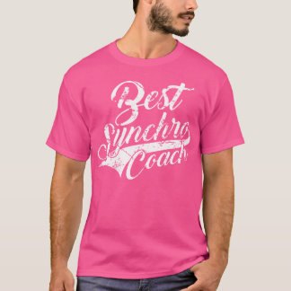 Synchronschwimmen Bester Synchro-Coach T-Shirt