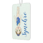 Synchronschwimmen Blue Synchro Schwimmer Girl Autolufterfrischer (Links)