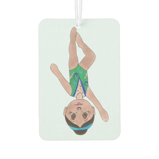 Synchronschwimmen Blue Synchro Schwimmer Girl Autolufterfrischer (Rückseite)