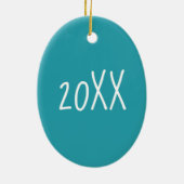 Synchronschwimmen Blue Synchro Schwimmer Girl Keramik Ornament (Hinten)