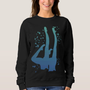 Synchronschwimmen Colorsplash Team Künstlerische A Sweatshirt