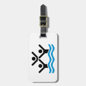 Synchronschwimmen Gepäckanhänger (Vorderseite vertikal)