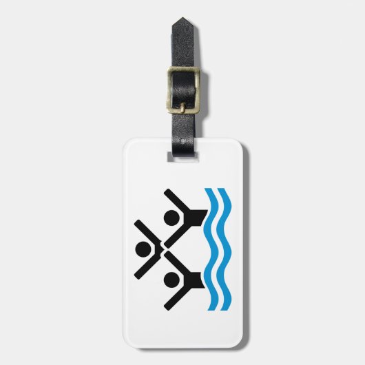 Synchronschwimmen Gepäckanhänger (Vorderseite vertikal)
