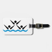 Synchronschwimmen Gepäckanhänger (Vorderseite horizontal)