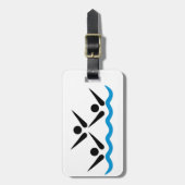 Synchronschwimmen Gepäckanhänger (Vorderseite vertikal)