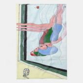 Synchronschwimmen Geschirrtuch (Vertikal)