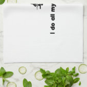 Synchronschwimmen-Held Küchentuch (Gefaltet)