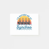 Synchronschwimmen im Synchro Post-it Klebezettel (Vorderseite)