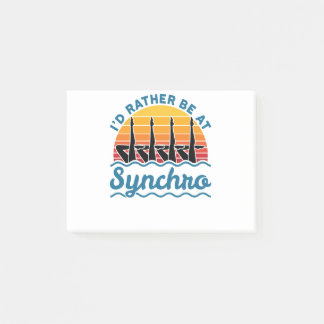 Synchronschwimmen im Synchro Post-it Klebezettel
