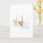 Synchronschwimmen Karte (Gelbe Blume)