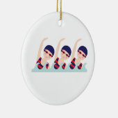 Synchronschwimmen Keramik Ornament (Rechts)