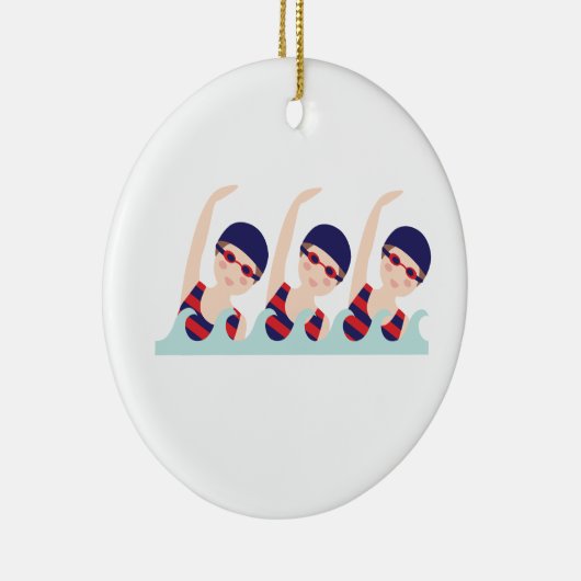 Synchronschwimmen Keramik Ornament (Rechts)