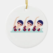 Synchronschwimmen Keramik Ornament (Vorne)