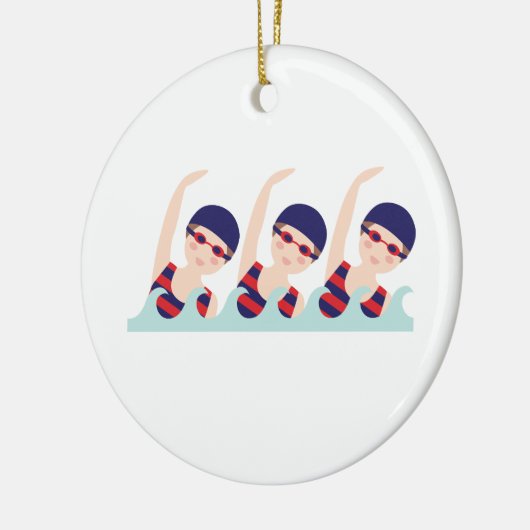 Synchronschwimmen Keramik Ornament (Links)