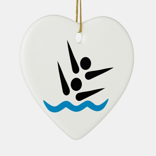 Synchronschwimmen Keramik Ornament (Rechts)