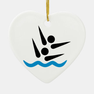 Synchronschwimmen Keramik Ornament