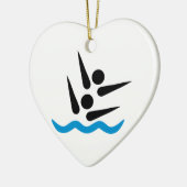 Synchronschwimmen Keramik Ornament (Links)