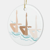 Synchronschwimmen Keramikornament (Links)
