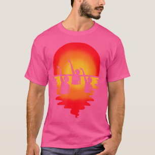 Synchronschwimmen Kunstausstellung Schwimmer T-Shirt