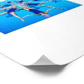 Synchronschwimmen Poster (Ecke)