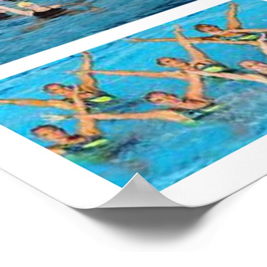 Synchronschwimmen Poster (Ecke)
