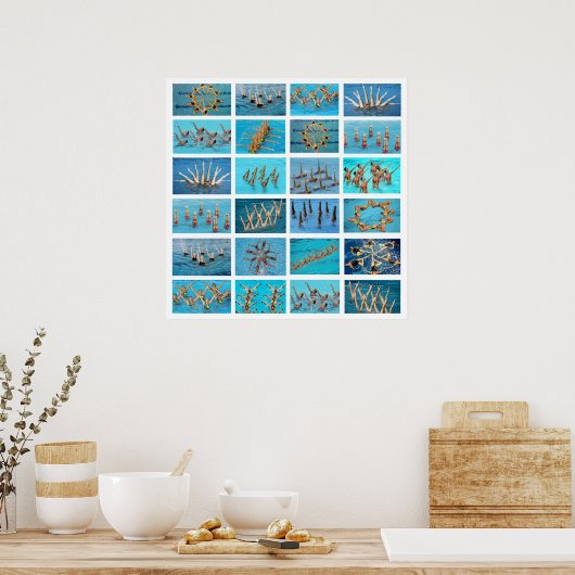 Synchronschwimmen Poster (Küche)