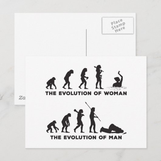 Synchronschwimmen Postkarte (Vorne/Hinten)