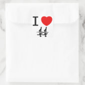 Synchronschwimmen Quadratischer Aufkleber (Tasche)