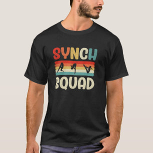 Synchronschwimmen Synch Mannschaft Retro Vintage T-Shirt