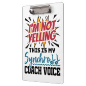 Synchronschwimmen Synchro Coach Stimme Klemmbrett (Links)