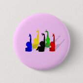 Synchronschwimmen synchronisierte Schwimmer Button (Vorderseite)