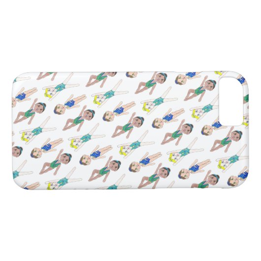 Synchronschwimmende Girls Swim Team Synchro Case-Mate iPhone Hülle (Rückseite (Horizontal))