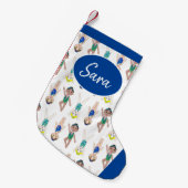 Synchronschwimmende Girls Swim Team Synchro Kleiner Weihnachtsstrumpf (Vorderansicht (hängend))