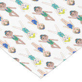 Synchronschwimmende Girls Swim Team Synchro Kurzer Tischläufer (Ecke)