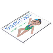 Synchronschwimmende Girls Swim Team Synchro Notizblock (Linke Seite)