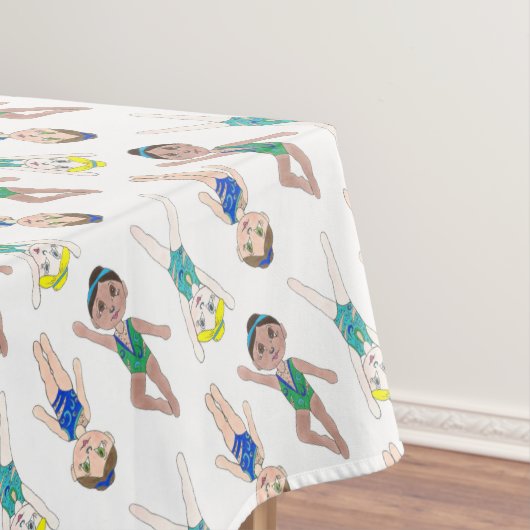 Synchronschwimmende Girls Swim Team Synchro Tischdecke (Beispiel)