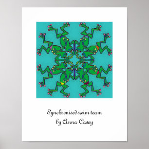 Synchronschwimmenteam Poster