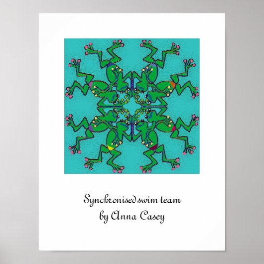 Synchronschwimmenteam Poster (Vorne)