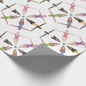 Synchronschwimmer Geschenkpapier (Ecke)