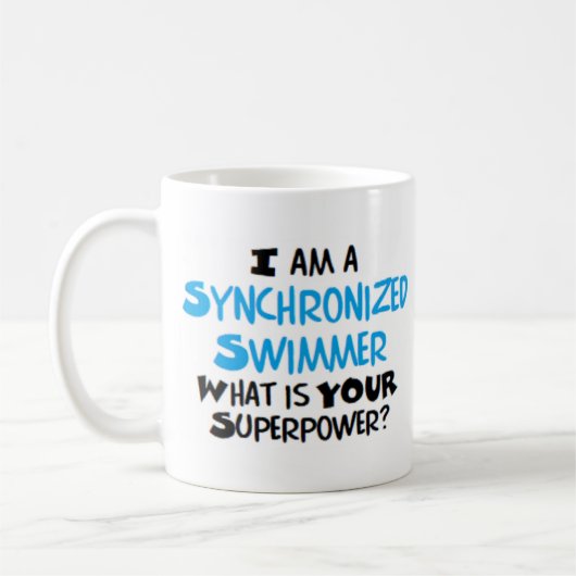 Synchronschwimmer Kaffeetasse (Links)