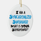 Synchronschwimmer Keramik Ornament (Rechts)