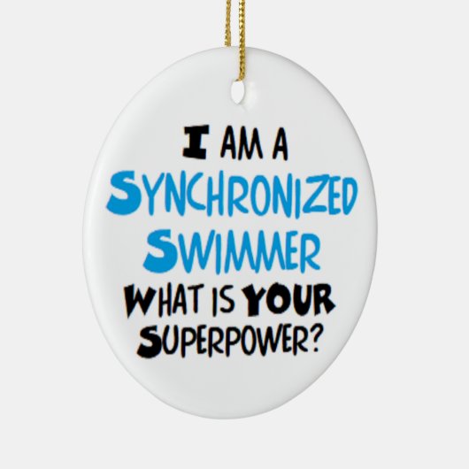 Synchronschwimmer Keramik Ornament (Rechts)