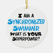 Synchronschwimmer Keramik Ornament (Vorne)