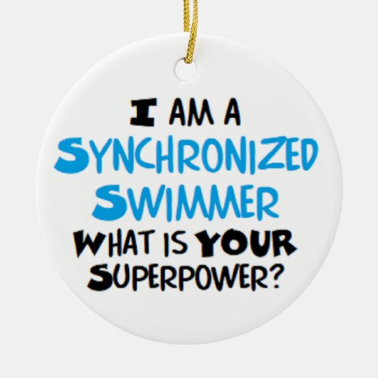 Synchronschwimmer Keramik Ornament (Vorne)