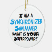 Synchronschwimmer Keramik Ornament (Links)