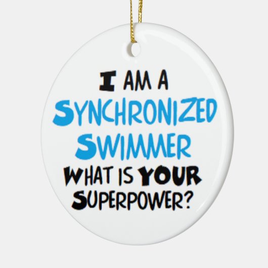 Synchronschwimmer Keramik Ornament (Links)