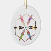 Synchronschwimmer Keramik Ornament (Rechts)